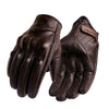 Image of Motorcycle Gloves Leather Touch Screen Men Genuine Leather Cycling Glove Motorbike Racing