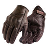 Image of Motorcycle Gloves Leather Touch Screen Men Genuine Leather Cycling Glove Motorbike Racing
