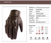 Image of Motorcycle Gloves Leather Touch Screen Men Genuine Leather Cycling Glove Motorbike Racing