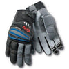 Image of Motorcycle Motorrad Rally Black Red Leather Gloves