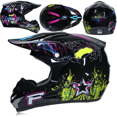 Full Face Motobiker Helmet Classic Bicycle MTB DH Racing Helmet Motocross