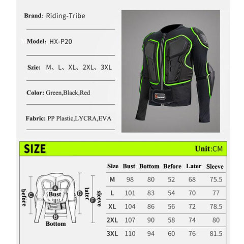 Motorcycle Armor Motocross Off-Road Racing Biker Elasticity Clothing Protective Gear