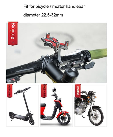 Bike Phone Holder Mount Aluminum Bicycle Motocycle scooter Handlebar