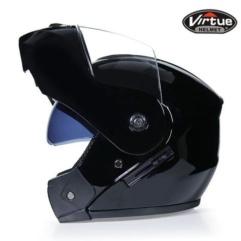 2018 New Flip Up Racing Helmet Modular Dual Lens Motorcycle Helmet Full Face Safe Helmets