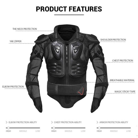 Motorcycle Jackets Motorcycle Armor Racing Body Protector Jacket Motocross Motorbike Protective