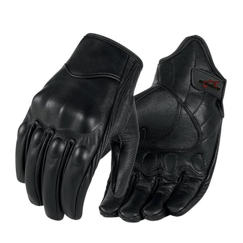 Motorcycle Gloves Leather Touch Screen Men Genuine Goatskin Cycling Glove Motorbike Racing