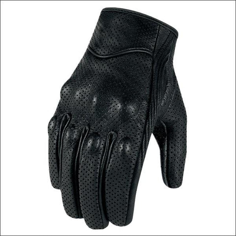 Motorcycle Gloves Leather Touch Screen Men Genuine Goatskin Cycling Glove Motorbike Racing