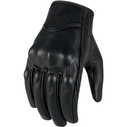 Motorcycle Gloves Leather Touch Screen Men Genuine Goatskin Cycling Glove Motorbike Racing