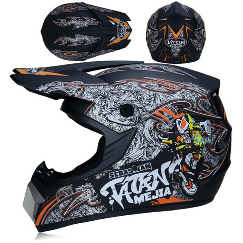 Full Face Motobiker Helmet Classic Bicycle MTB DH Racing Helmet Motocross