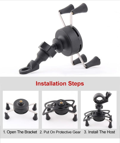 Degree Rotating Bike Phone Stand Holder Bicycle Motocycle Handlebar Mount Holder